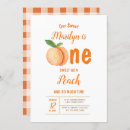 Recherche de one sweet peach invitations Pour tous