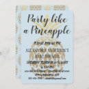 Recherche de ananas bleu invitations Tropical
