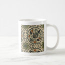 Recherche de design motif tasses Floral