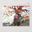 Recherche de amor cartes postales Abstrait