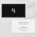 Recherche de conception modèle cartes visite Noir et blanc