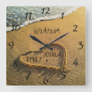 Recherche de mariage de plage horloges Newly weds