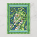 Recherche de dragon vert cartes postales Reptile
