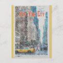 Recherche de new york taxi cartes postales Rue