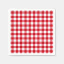 Recherche de damier rouge et blanc serviettes Géométrique