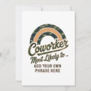 Recherche de travail drôle invitations Coworker