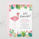 Zoek naar tropical bridal shower uitnodigingen Flamingo