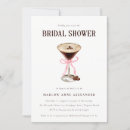 Recherche de martini bridal shower invitations Arc rose