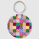 Recherche de motif patchwork porteclés Multicolore