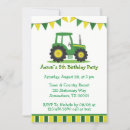 Recherche de tracteur vert invitations Parti