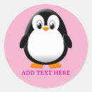 Recherche de pingouin rose autocollants Illustration de pingouin