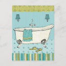 Recherche de salle de bain cartes postales Vert