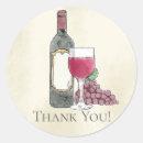 Recherche de vin vintage autocollants Merci
