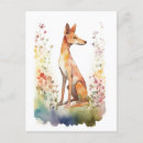 Recherche de chien sauvage cartes postales Aquarelle