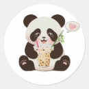 Recherche de amour panda autocollants Drôle