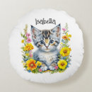 Zoek naar gestreepte kat kussens Katje