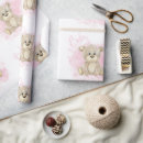 Recherche de baby shower fille papier cadeau Rose
