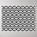 Recherche de motif de zigzag posters Blanc