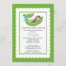 Recherche de singe bébé invitations Mignon