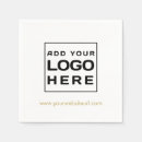 Zoek naar adverteren servetten Aangepaste zakelijke logo