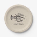 Recherche de fruits de mer assiettes en papier Partie