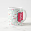 Recherche de plumes roses tasses Monogramme