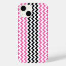Recherche de rayures de chevron iphone coques Rose