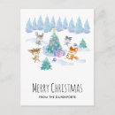 Recherche de animaux forêt cartes postales Aquarelle