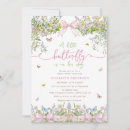 Recherche de fleur baby shower invitations Papillon