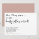 Recherche de drôles mariage invitations Typographie