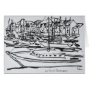 Zoek naar zeilboot tekening briefkaarten Waterfront
