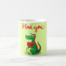 Recherche de dinosaure drôle tasses Illustration