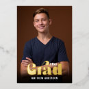 Zoek naar afstudeer uitnodigingen Gouden folie