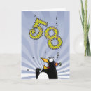 Zoek naar de 58ste van de verjaardagskaarten 58 jaar oud