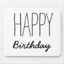 Recherche de birthday tapis souris Typography
