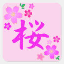 Recherche de caractères kanji autocollants Culture japonaise