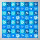 Zoek naar sneeuwvlok patroon posters Blauw