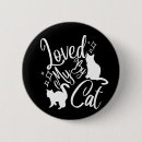 Recherche de chat blanc badges Drôle