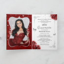 Recherche de rouge et argent invitations Pour elle