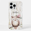 Recherche de hibou rose iphone coques Fleur