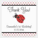 Recherche de anniversaire de coccinelle autocollants Merci