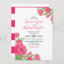 Recherche de bouquet rose mariage invitations Aquarelle
