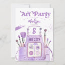 Recherche de peinture artistique invitations Fête d'anniversaire de peinture
