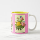 Recherche de rose jaune tasses Vintage