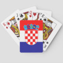 Recherche de croatie jeux de cartes Drapeau
