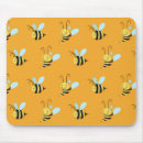Recherche de abeille heureuse tapis souris Jaune