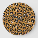 Zoek naar luipaard patroon klokken Abstract