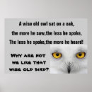Recherche de soyez sage posters Hibou