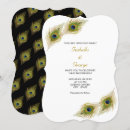 Recherche de de plume de paon mariage invitations Moderne