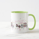 Recherche de mariage rose de fleur tasses Élégant